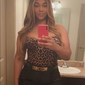 If looks could kill Leopard Bodysuit